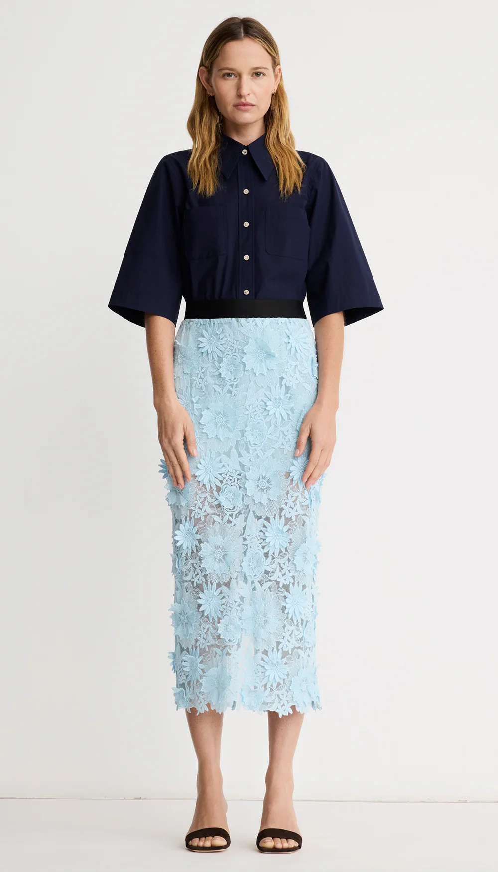 Applique Pencil Skirt