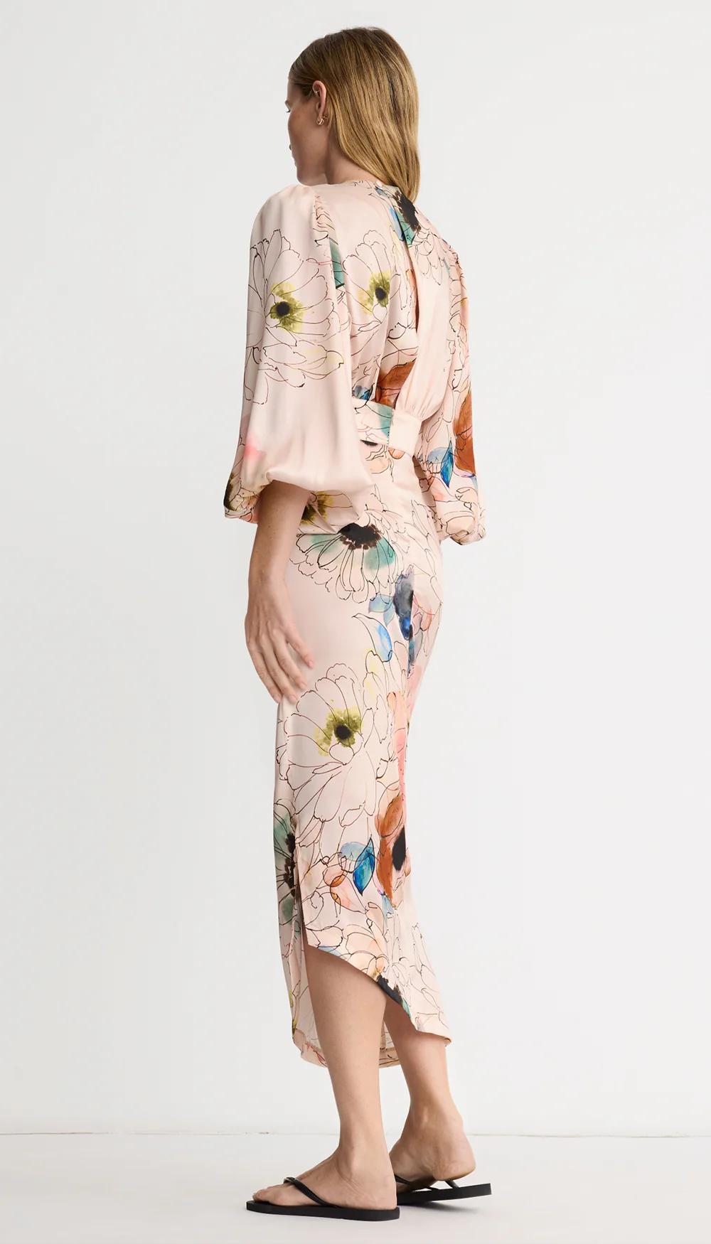 Asymmetrical Midi Dress - Image 2
