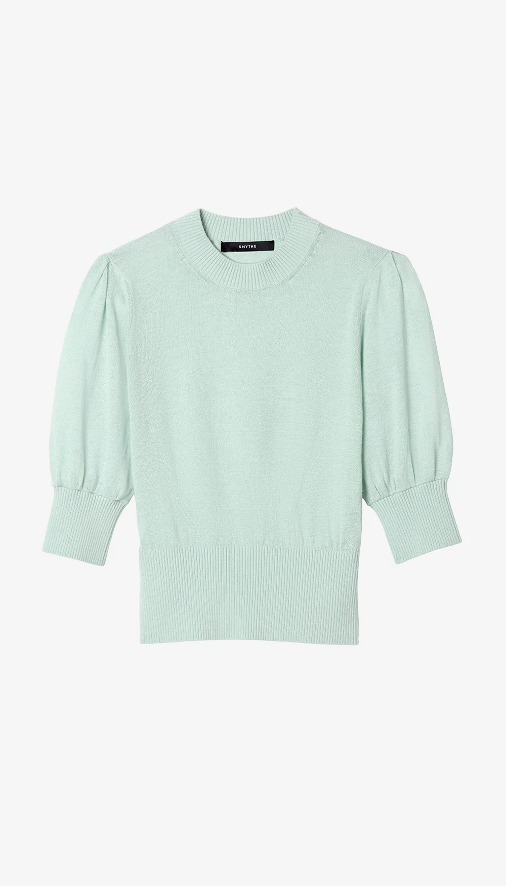 Cropped Pouf Sleeve Sweater - Image 3