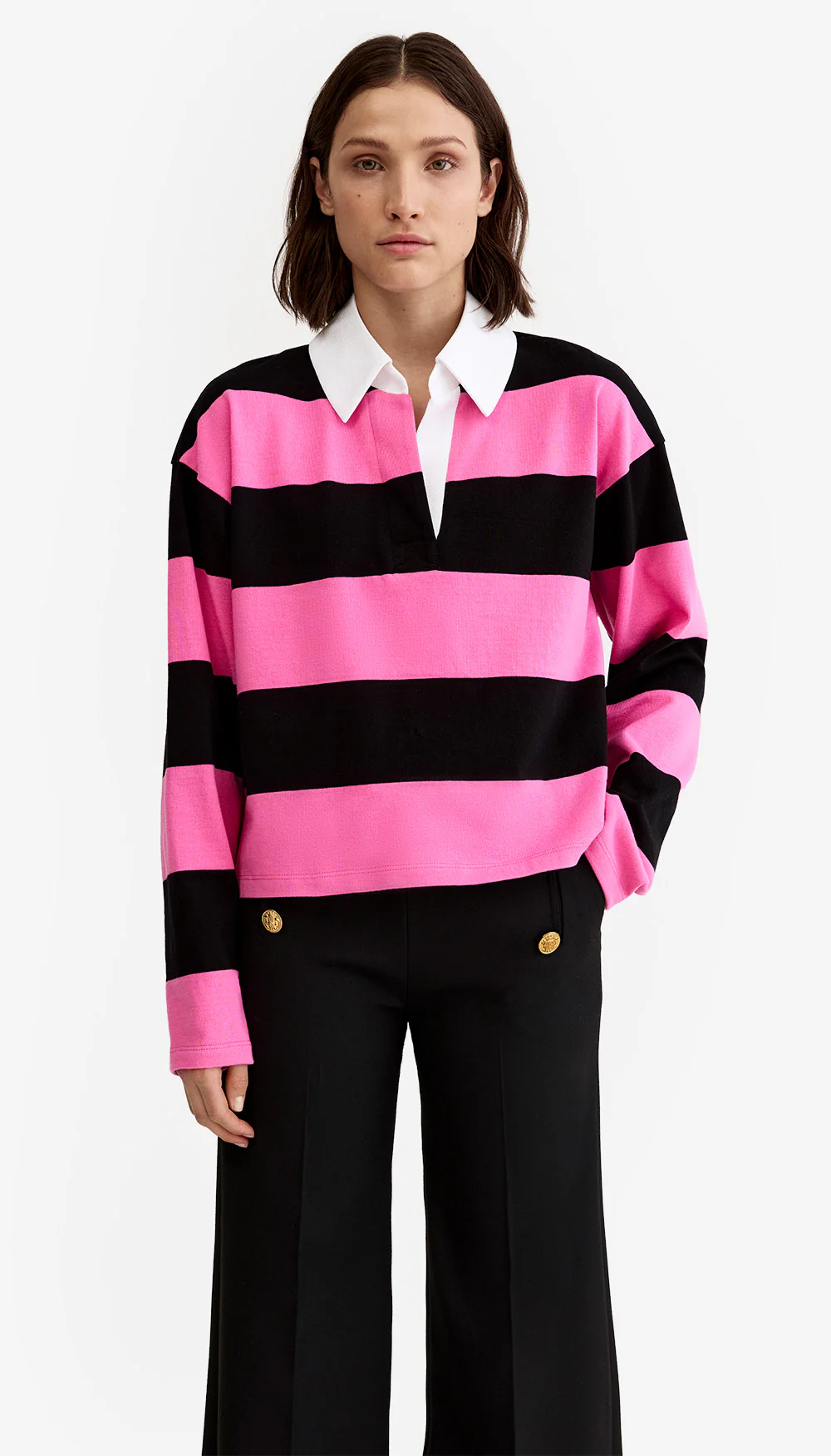 Cropped Rugby Shirt - Image 2