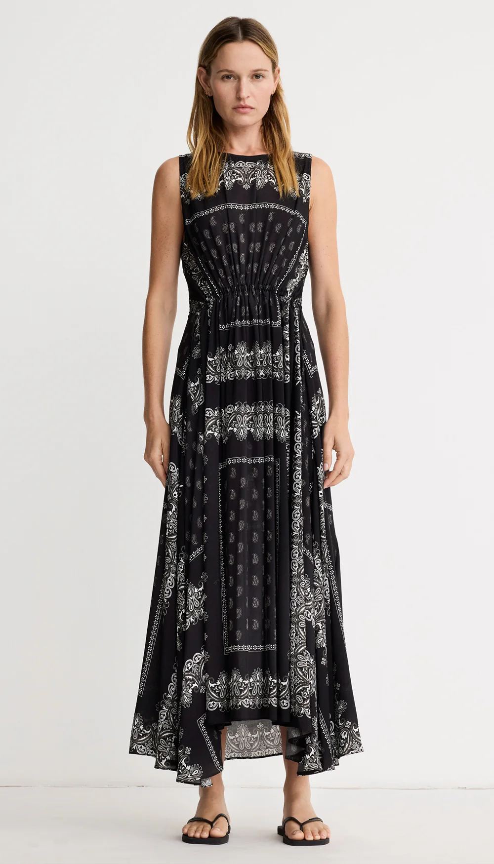 Drawstring Maxi Dress