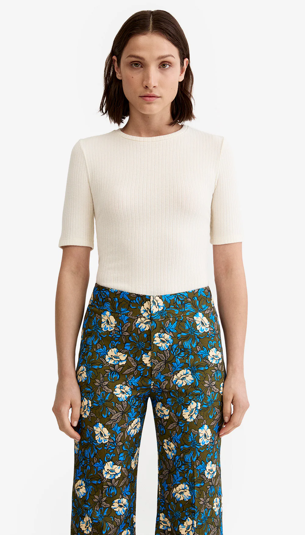 Elbow Sleeve Knit Crewneck - Image 2