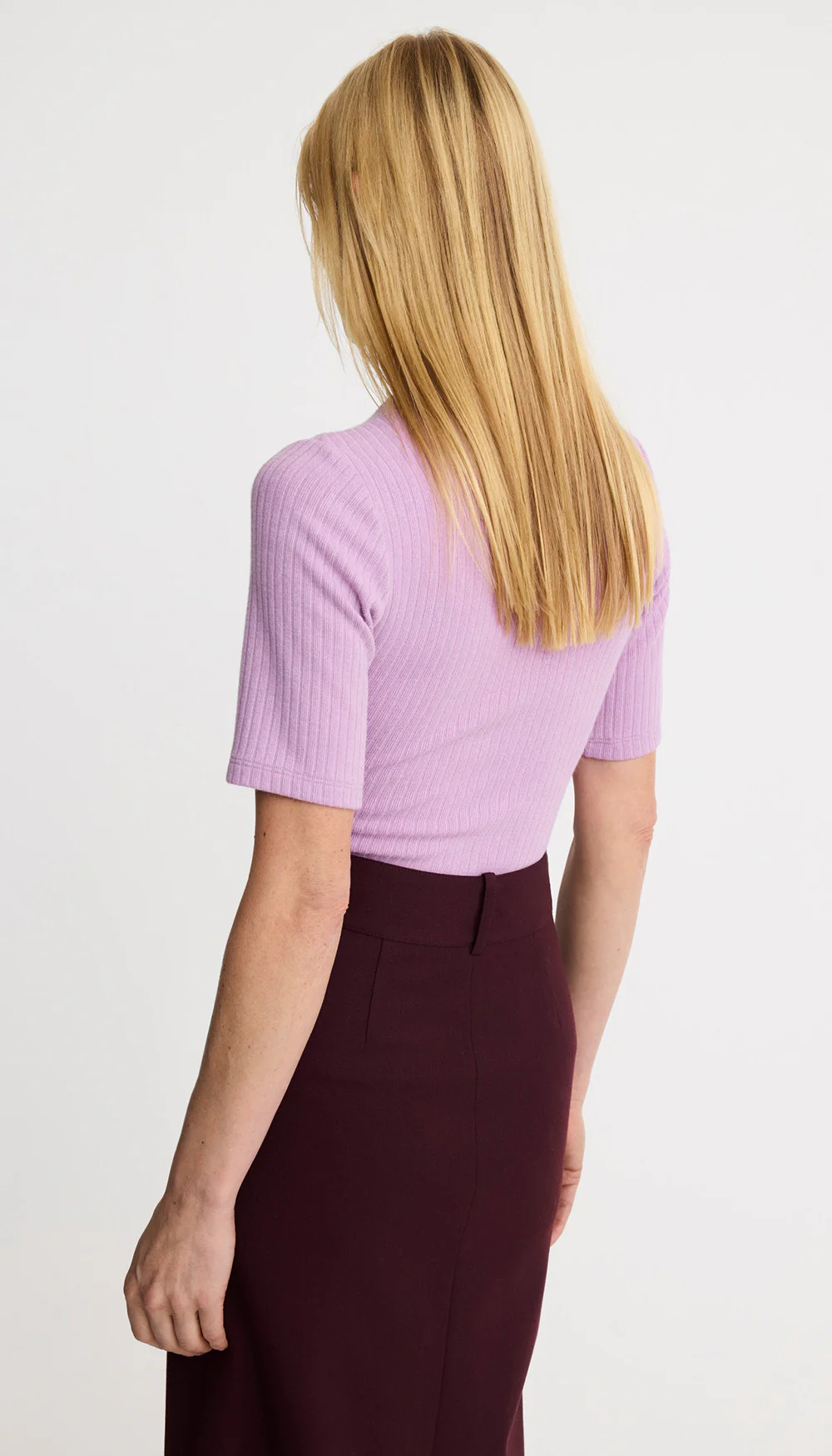 Elbow Sleeve Knit Crewneck - Image 3