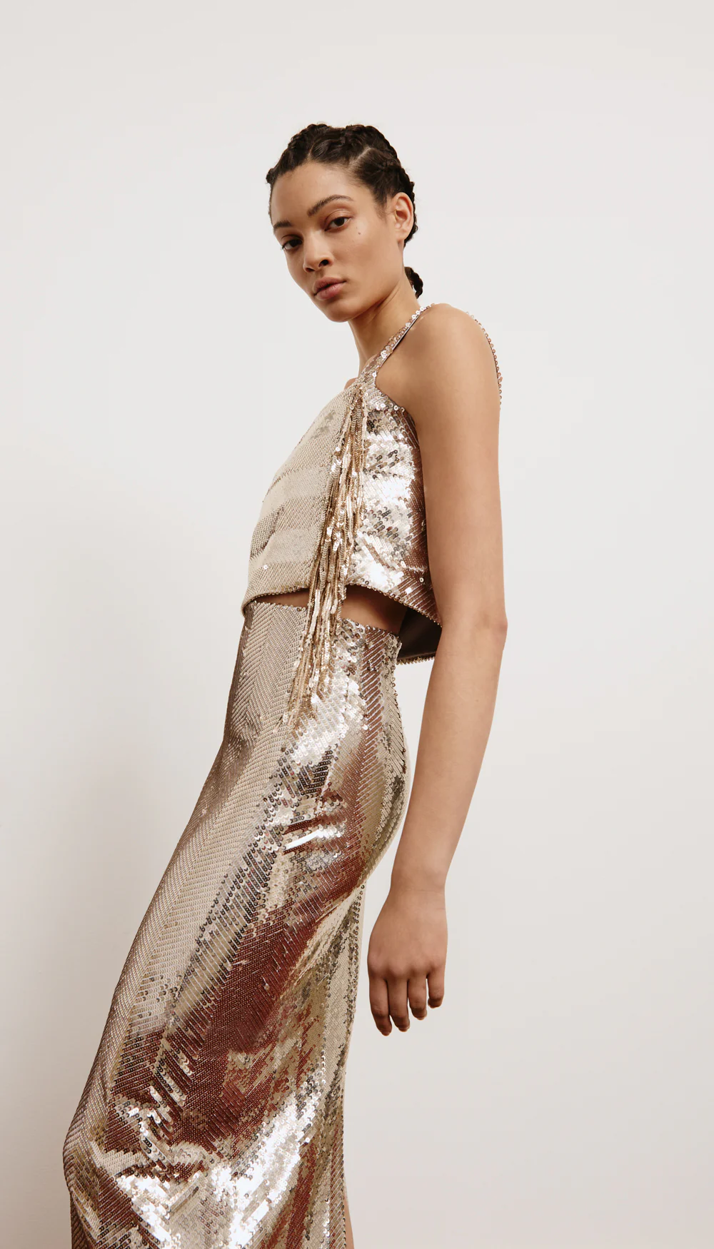 High Waisted Sequin Skirt - Image 5