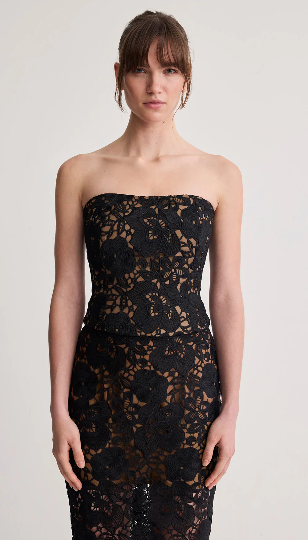 Lace Bustier with Detachable Straps - Image 2