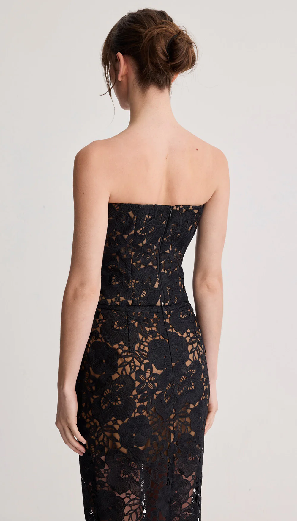 Lace Bustier with Detachable Straps - Image 3