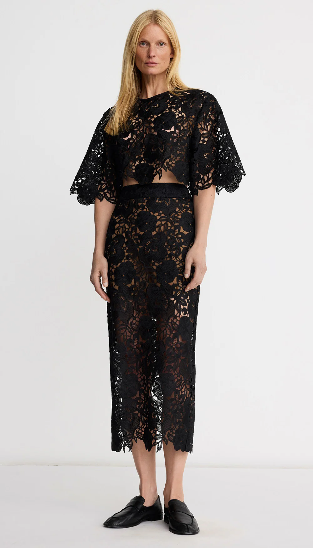 Lace Pencil Skirt