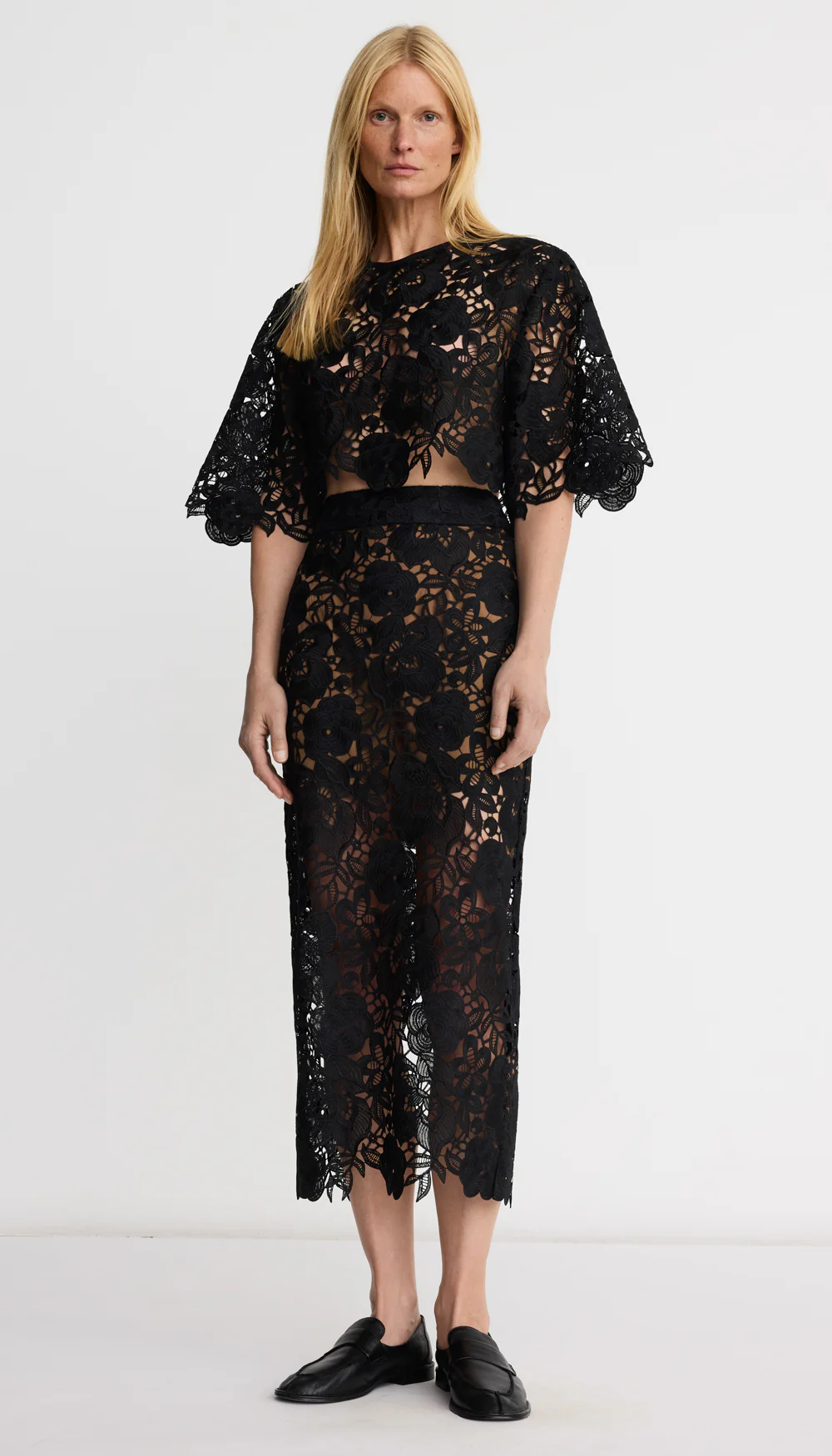 Lace Pencil Skirt