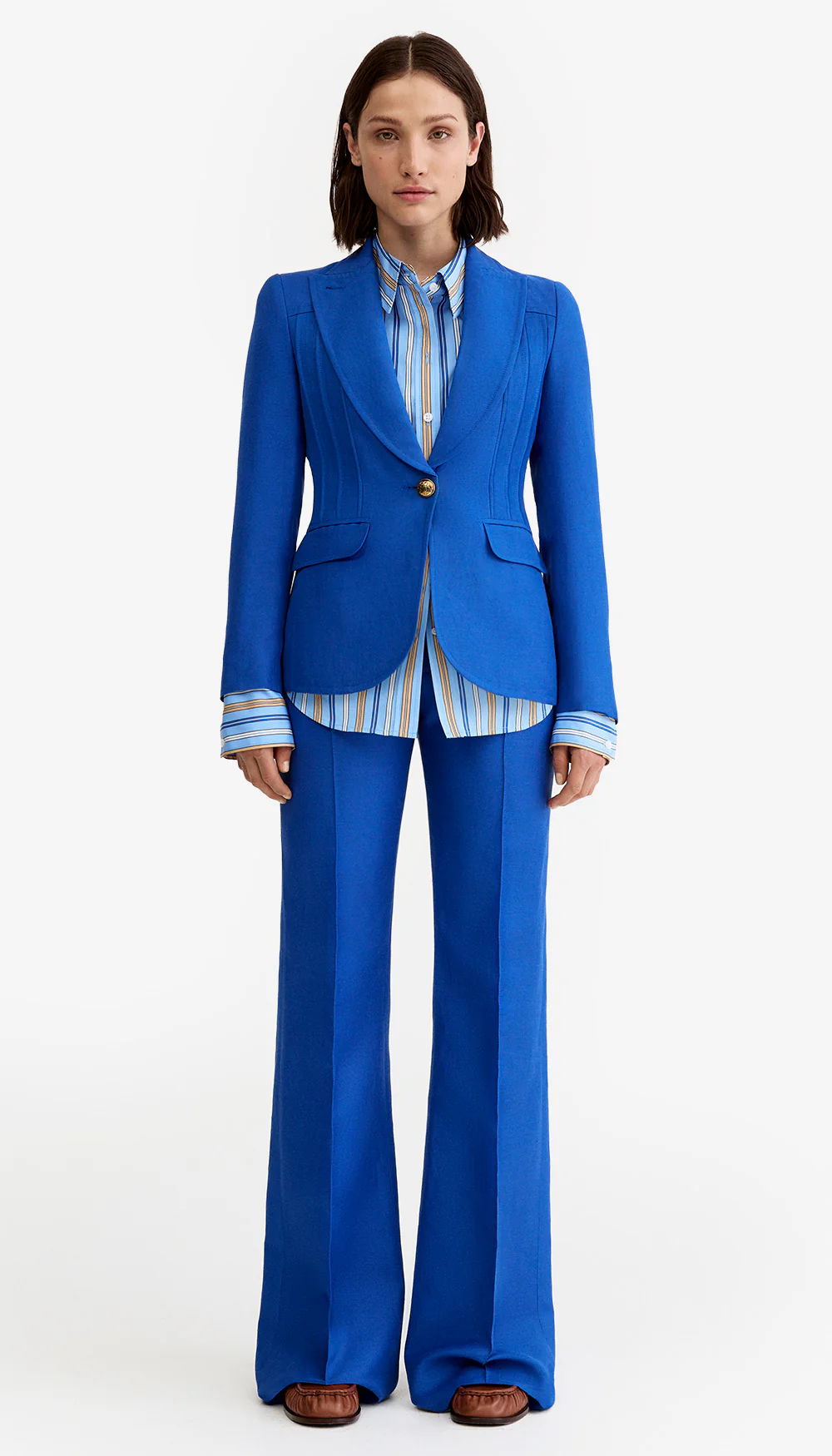 Wide Leg Pintuck Trouser - Image 2