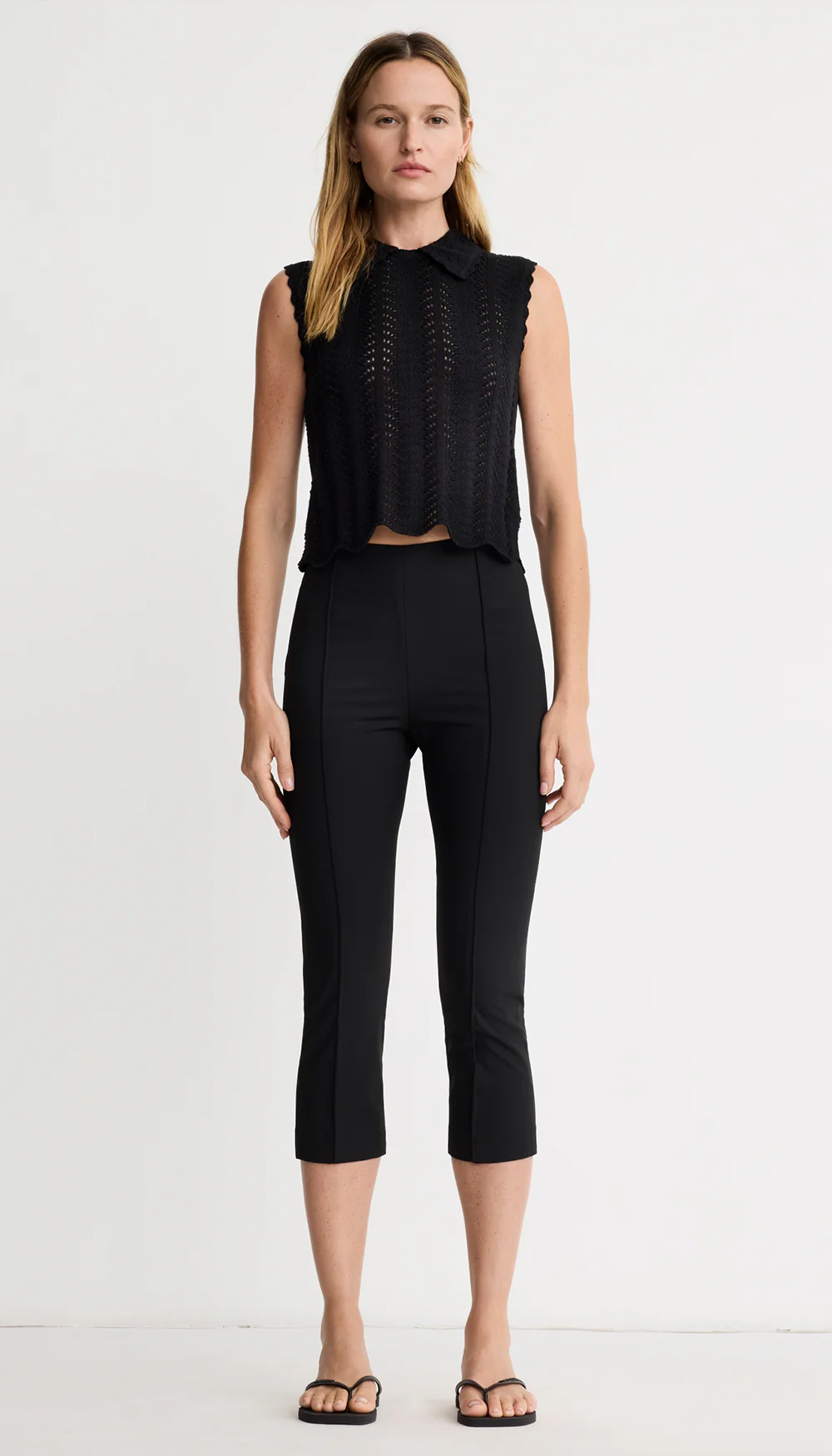Pintuck Capri