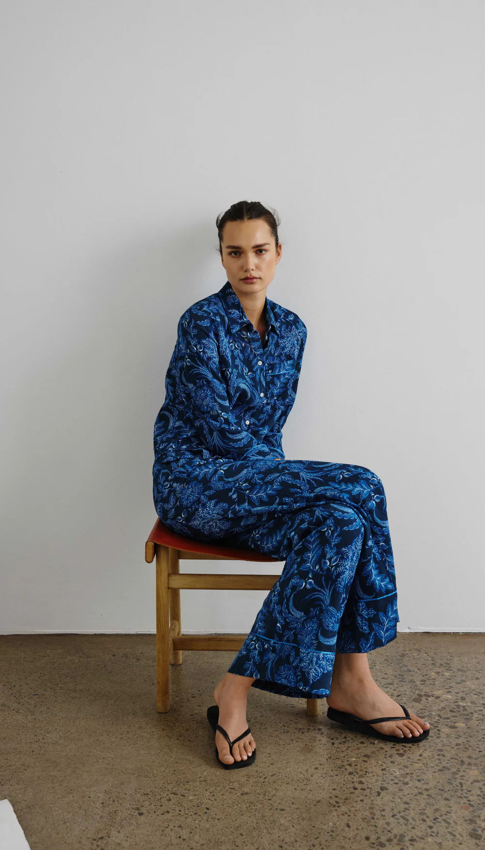 Piped Side Zip Palazzo Pant - Image 6