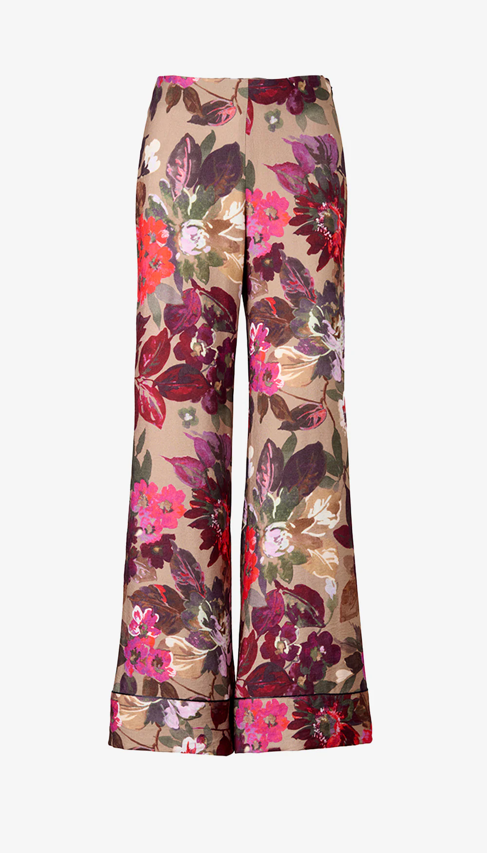 Piped Side-Zip Palazzo Pant - Image 4
