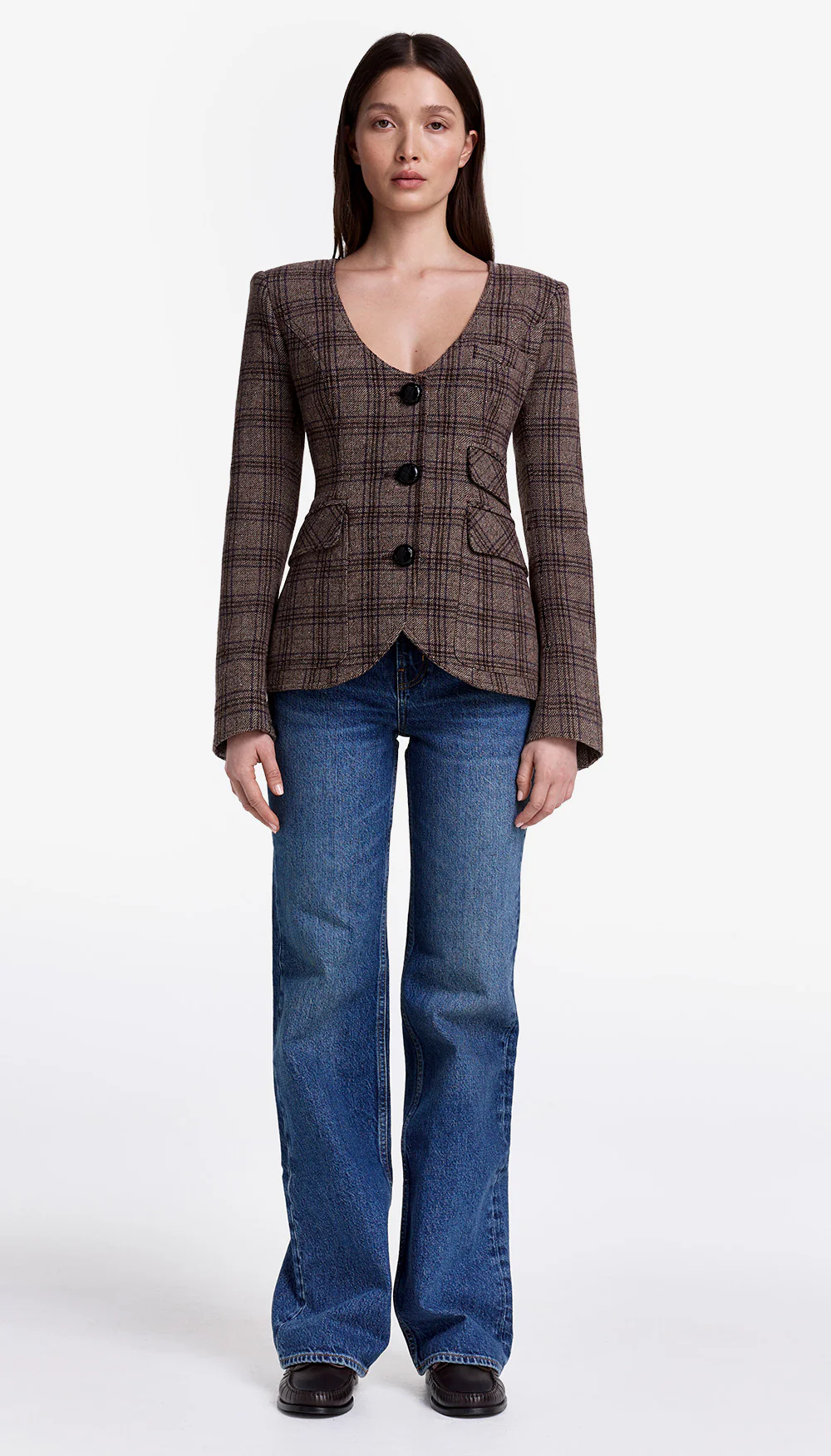 Portrait Neck Blazer