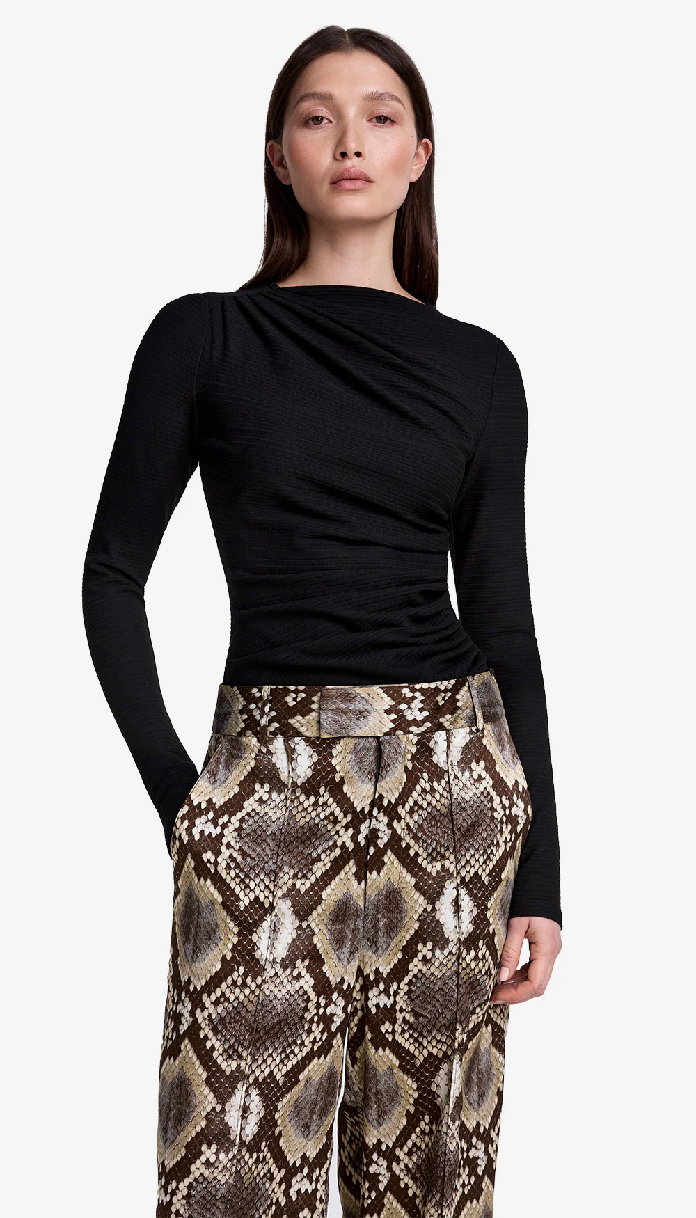 Ruched Knit Top