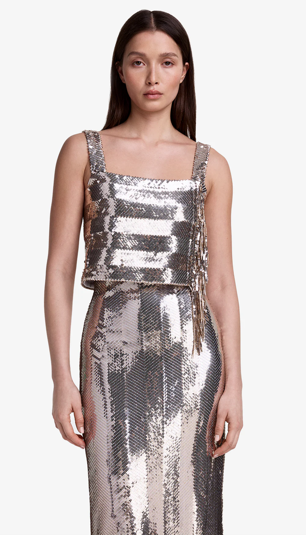 Sequin Fringe Top
