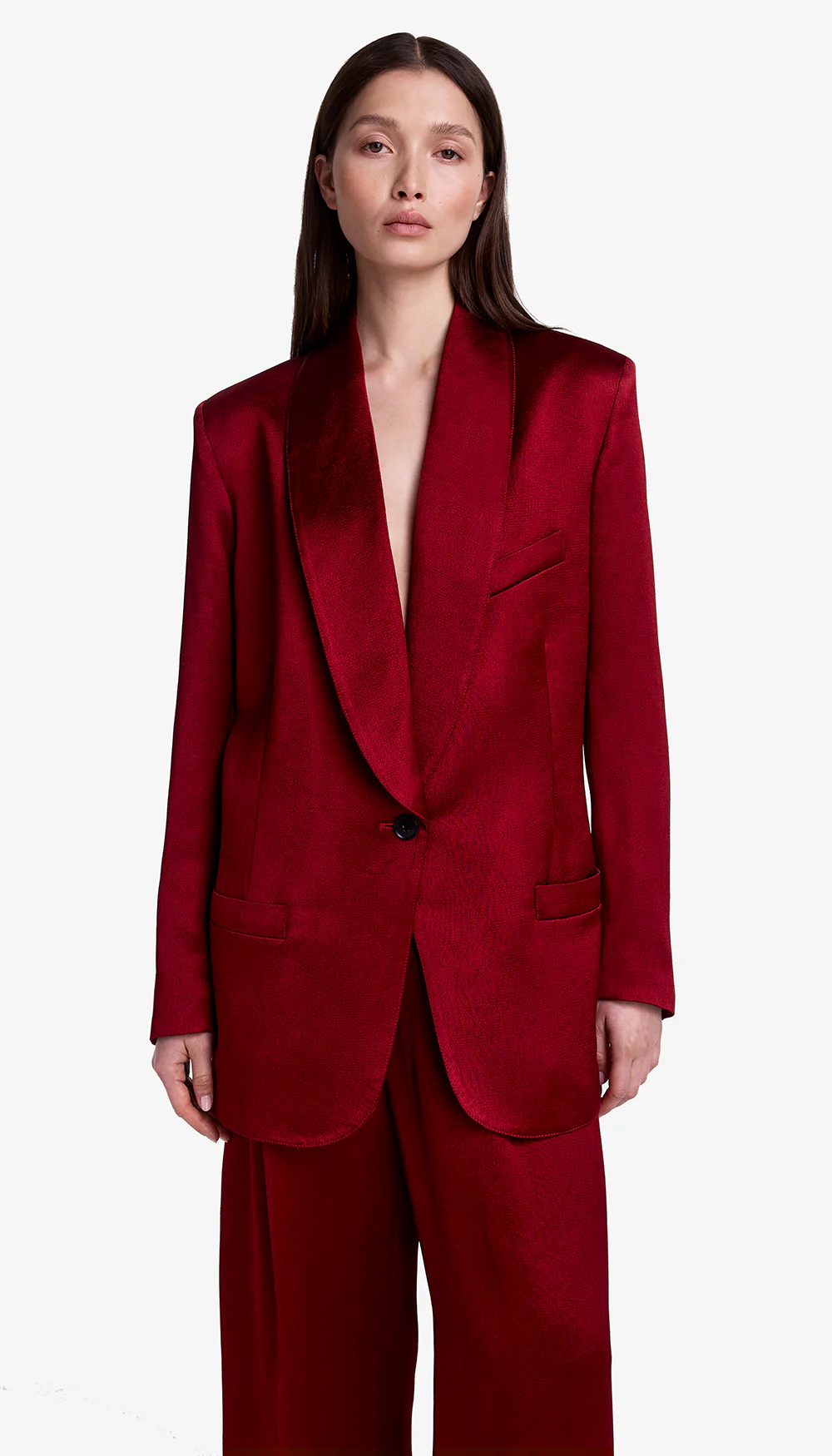 Shawl Collar Oversized Blazer