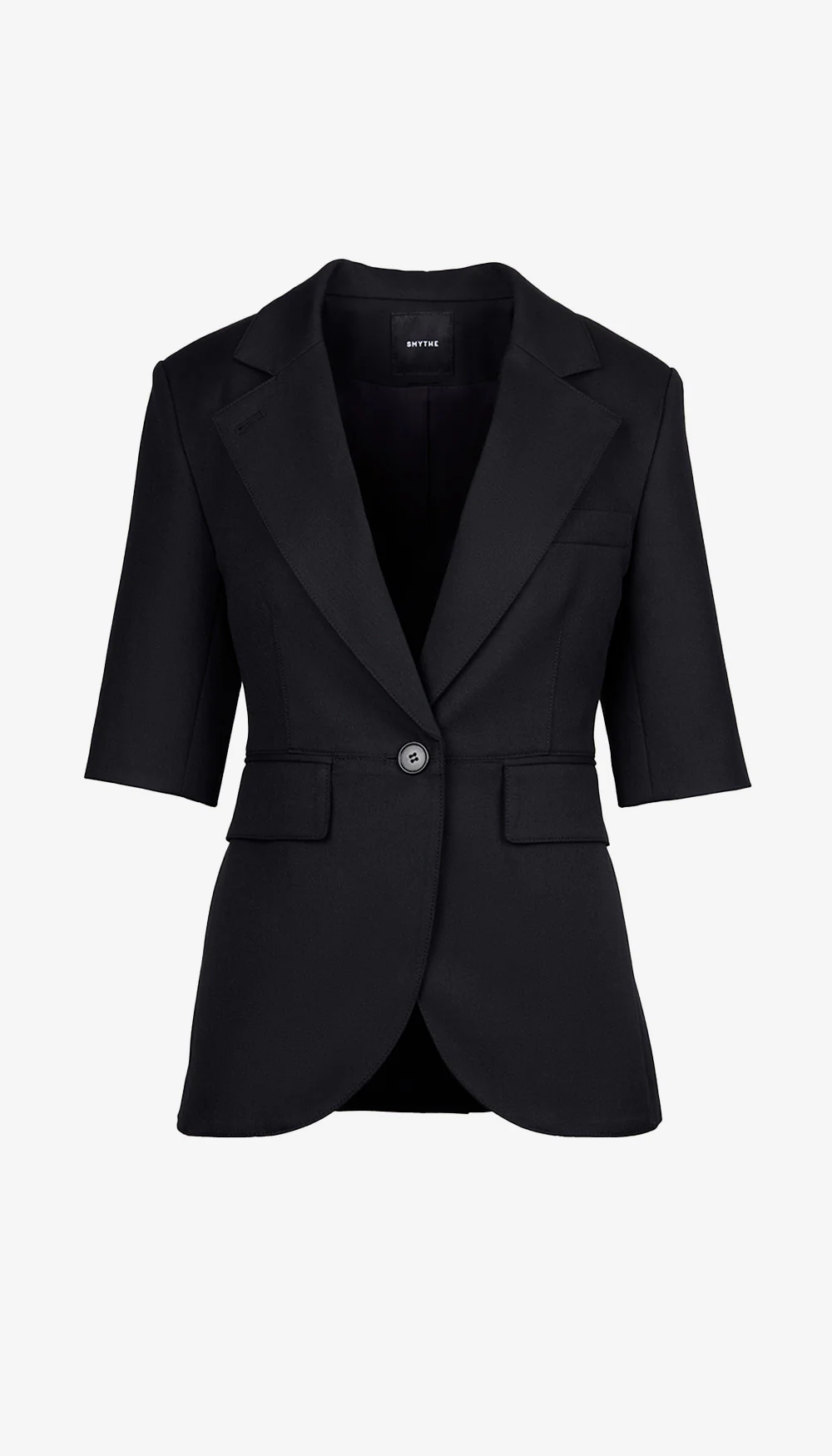 Short Sleeve Seamed Blazer - Image 4