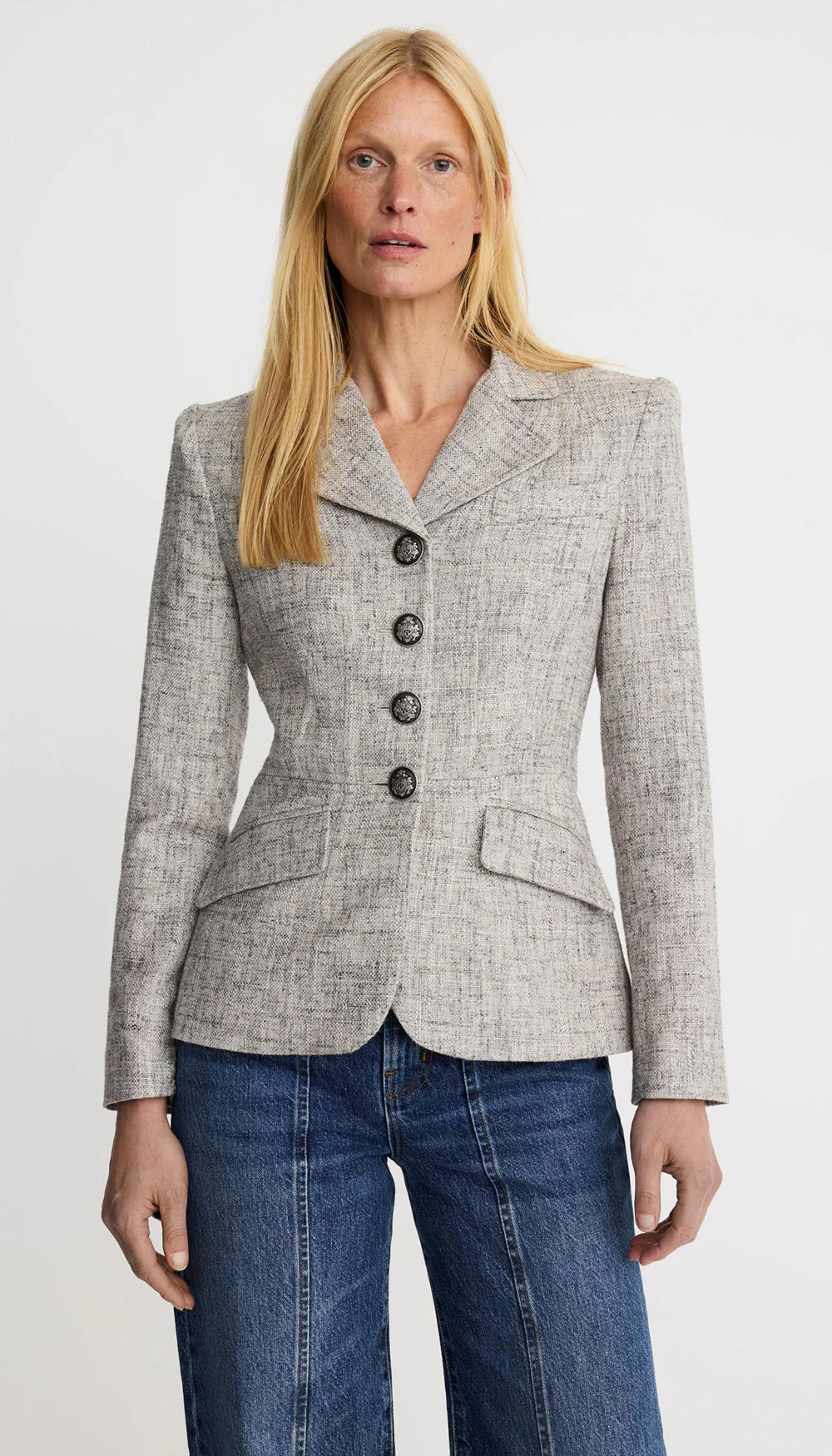 Shrunken Button Up Blazer