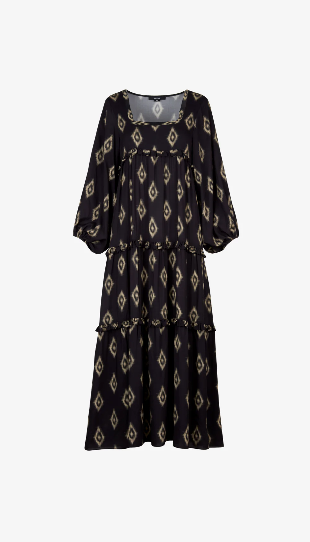 Square Neck Tiered Dress